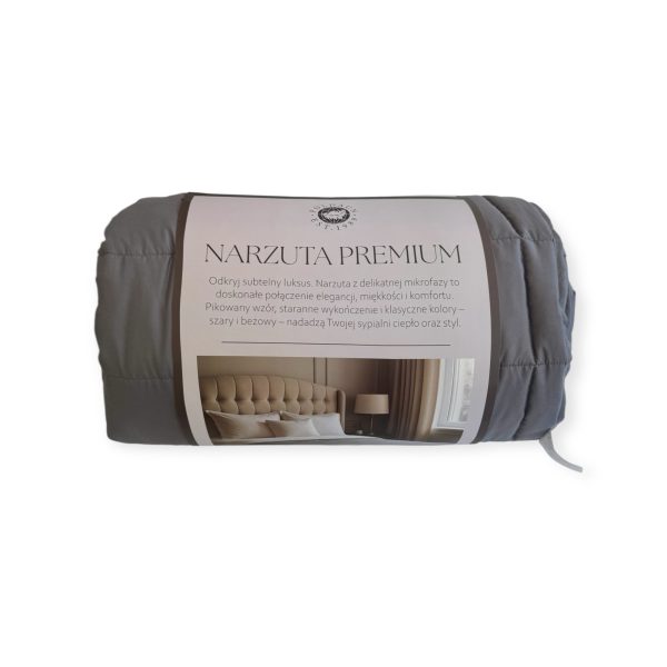 Narzuta PREMIUM 180x220 szara - obrazek 3
